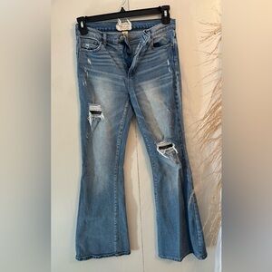 ALTARD STATE Distressed Blue Flare Jeans
